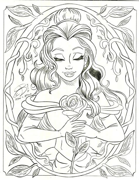 disney princess adult coloring book